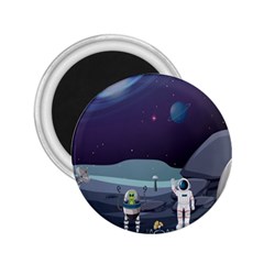 Alien Astronaut Scene 2 25  Magnets