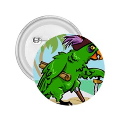 Parrot Hat Cartoon Captain 2 25  Buttons by Sarkoni