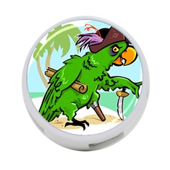 Parrot Hat Cartoon Captain 4-port Usb Hub (one Side) by Sarkoni