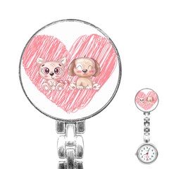 Paw Dog Pet Puppy Canine Cute Stainless Steel Nurses Watch by Sarkoni