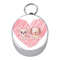 Paw Dog Pet Puppy Canine Cute Mini Silver Compasses by Sarkoni