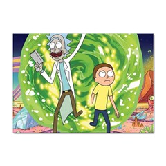 Rick And Morty Adventure Time Cartoon Sticker A4 (10 Pack)