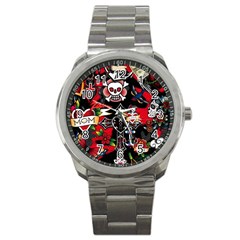 Graffiti Tatoo Skate Art Boom Sport Metal Watch by Bedest