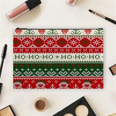 Ugly Sweater Merry Christmas  Cosmetic Bag (large)