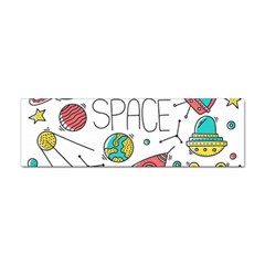 Space Cosmos Seamless Pattern Seamless Pattern Doodle Style Sticker Bumper (10 Pack) by Hannah976