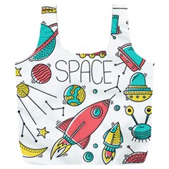 Space Cosmos Seamless Pattern Seamless Pattern Doodle Style Full Print Recycle Bag (xxxl) by Hannah976