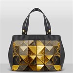 Golden Mosaic Tiles  Oversize Office Handbag Front