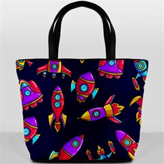 Space Patterns Bucket Bag