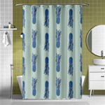 Blue King Pineapple  Shower Curtain 48  x 72  (Small)  Curtain(48  X 72 )