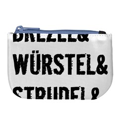 Its A German Thing Bier Brezel Wurstel Strudel Schnitzel Large Coin Purse by ConteMonfrey