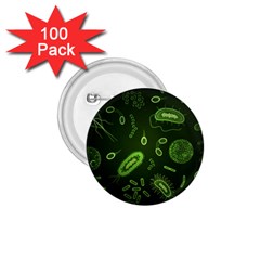 Bacteria Virus Seamless Pattern Inversion 1 75  Buttons (100 Pack)  by Ravend