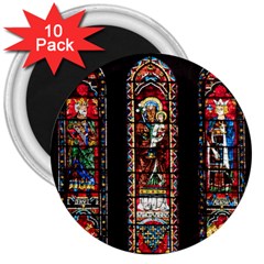 Photos Chartres Notre Dame 3  Magnets (10 Pack)  by Bedest