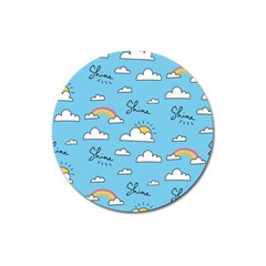 Sky Pattern Magnet 3  (round) by Apen