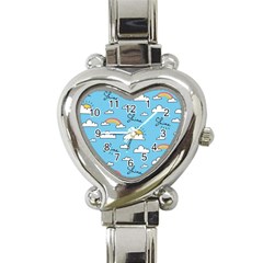 Seamless Pattern Vector Owl Cartoon With Bugs Heart Italian Charm Watch by Apen