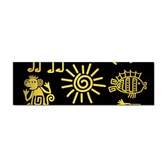 Maya Style Gold Linear Totem Icons Sticker (bumper) by Apen