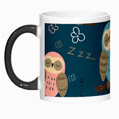 Seamless Pattern Owls Dreaming Morph Mug