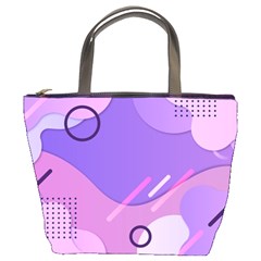 Hand Drawn Abstract Organic Shapes Background Bucket Bag by Apen