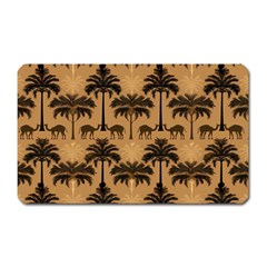 Camel Palm Tree Patern Magnet (rectangular)