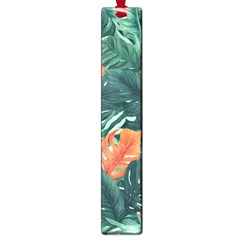 Green Tropical Leaves Large Book Marks by Jack14