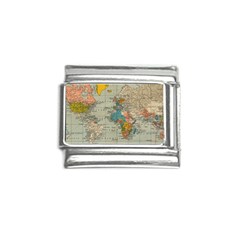 Vintage World Map Italian Charm (9mm) by Ket1n9