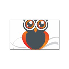 Owl Logo Sticker (rectangular) by Ket1n9