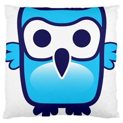 Owl Logo Clip Art Large Cushion Case (two Sides) by Ket1n9