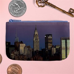 Skyline City Manhattan New York Large Coin Purse by Ket1n9