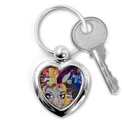 Graffiti Mural Street Art Painting Key Chain (heart) by Ket1n9