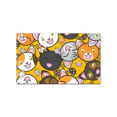 Cats Cute Kitty Kitties Kitten Sticker (rectangular) by Ket1n9