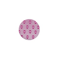 Alien Pattern Pink 1  Mini Magnets by Ket1n9