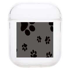 Dog Foodprint Paw Prints Seamless Background And Pattern Soft Tpu Airpods 1/2 Case by Ket1n9