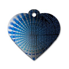 Data Computer Internet Online Dog Tag Heart (two Sides) by Ket1n9