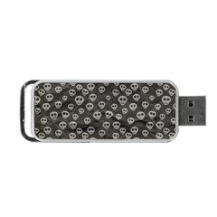 Skull Halloween Background Texture Portable Usb Flash (one Side) by Ket1n9