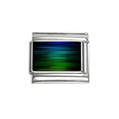 Blue And Green Lines Italian Charm (9mm) by Ket1n9