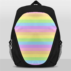 Cute Pastel Rainbow Stripes Backpack Bag