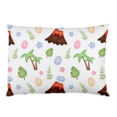 Cute Palm Volcano Seamless Pattern Pillow Case by Ket1n9