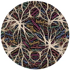 Mental Human Experience Mindset Pattern Wooden Puzzle Round