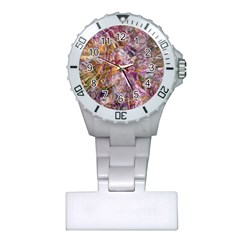 Abstract Flow Vi Plastic Nurses Watch by kaleidomarblingart