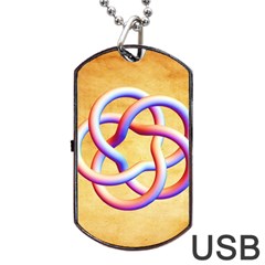 Math Prototype Dog Tag Usb Flash (two Sides) by Ndesign