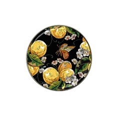 Embroidery Blossoming Lemons Butterfly Seamless Pattern Hat Clip Ball Marker (10 Pack)