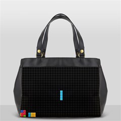 Tetris Game Oversize Office Handbag (2 Sides) by Cendanart