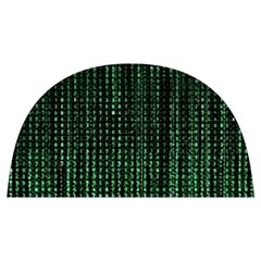 Green Matrix Code Illustration Digital Art Portrait Display Anti Scalding Pot Cap by Cendanart