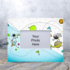 Astronaut Spaceship White Tabletop Photo Frame 4 x6  by Bedest