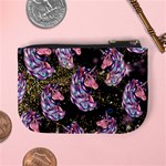Girly Unicorn Black Stars Mini Coin Purse Back
