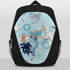 Crane Pattern Bird Animal Nature Backpack Bag