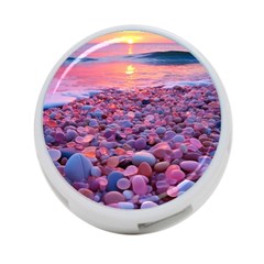 Sea Beach Water Sunset Ocean 4-port Usb Hub (one Side) by Ndabl3x