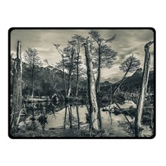 Dry Forest Landscape, Tierra Del Fuego, Argentina Two Sides Fleece Blanket (small) by dflcprintsclothing