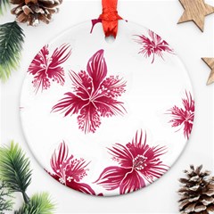 Hawaiian Flowers Ornament (round) by essentialimage