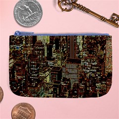 Photo New York City Skyscrapers Large Coin Purse by Cendanart