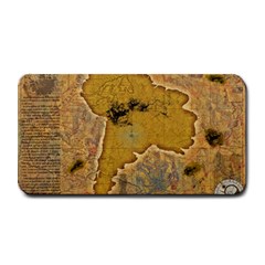 Vintage Map Of The World Continent Medium Bar Mat by Proyonanggan